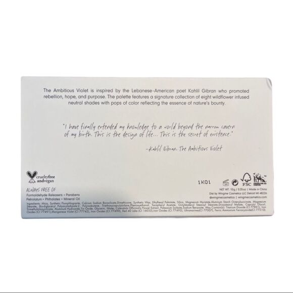 WINGME COSMETICS Ambitious Violet Eyeshadow Palette - Picture 6 of 6